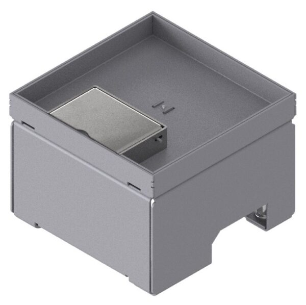 Produktbild UBD 130 125  -  Unterflur-Bodendose UBD 130 inkl. Deckel mit Kante, geschlossen, 15mm Vertiefung und 1 Schnurauslass